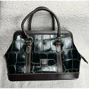Dooney & Bourke Exotic black & green bag